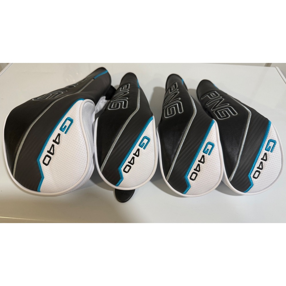 Ping G430 Headcover Set Driver 3 5 7 Fairway Wood Black White Blue Carbonfly 4